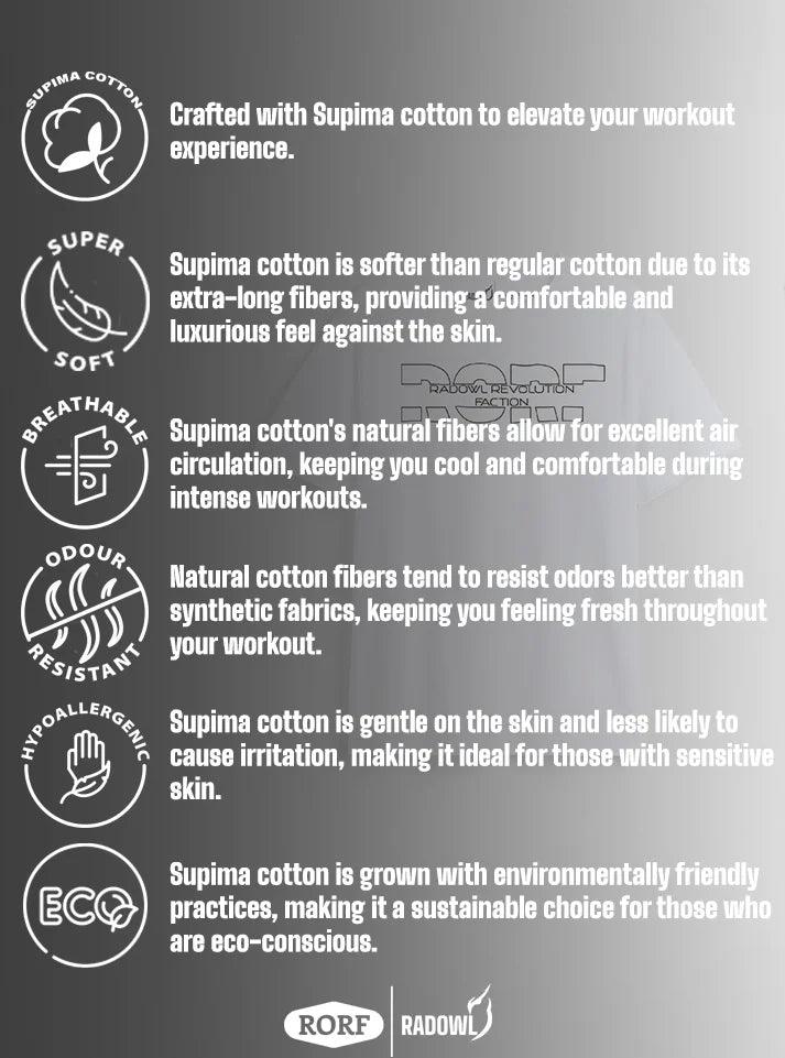 Gym clothes for male - RORF Faction white tee, stylish gym wear for men from leading sports brands in India