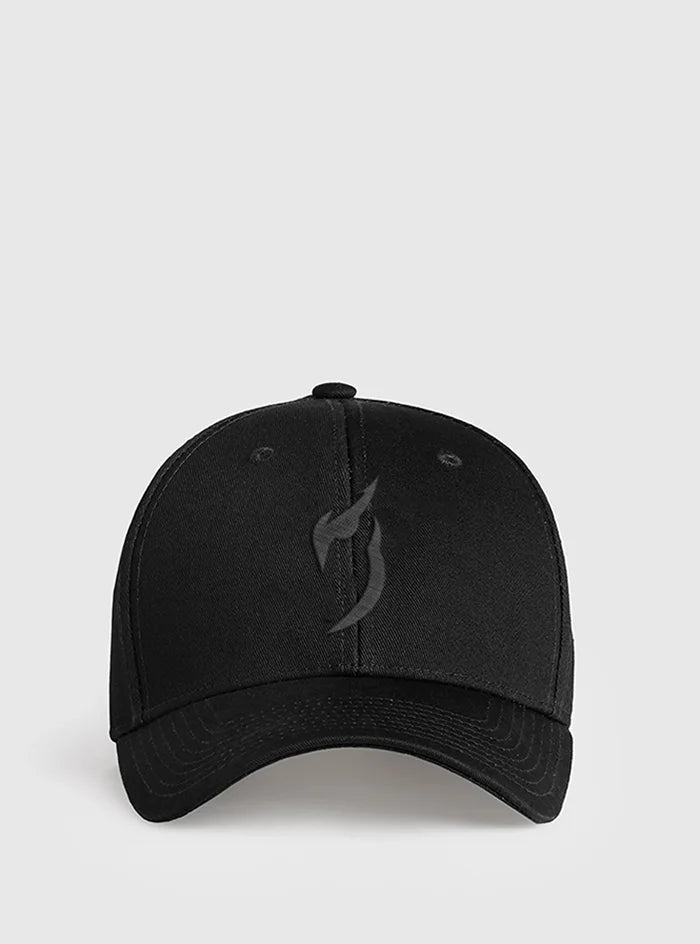 Buy Embroidered Radowl Blackout Gym Cap | MidnightBlack | Baseball Cap from radowl best gywm wear in india