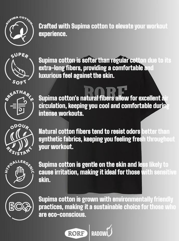 Radowl Revolution Faction T-shirt - Black, Slim-Fit, and Performance-Read, A black, slim-fit performance t-shirt from the Radowl Revolution Faction, ideal for high-performance workouts and daily training.