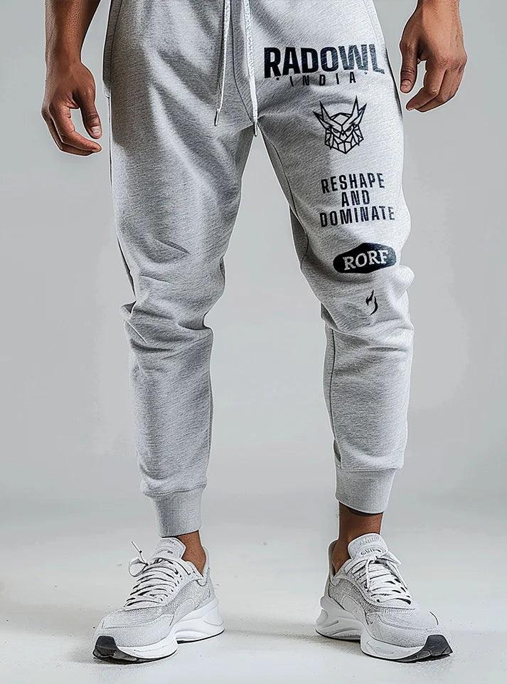 Buy Grey Radowl x RORF Joggers Gym Lower For Men Online – Rad Owl
