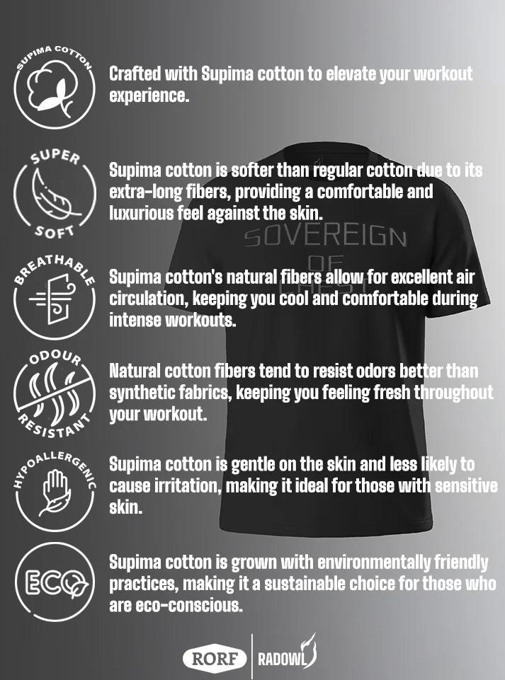 Feature view of the Sovereign Of Chest Black T-Shirt, a top choice for gym clothes for male, offering comfort, style, and performance in one.