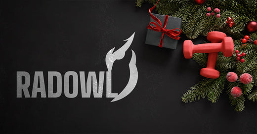 Radowl Gym wear logo with Packed gifts for mens