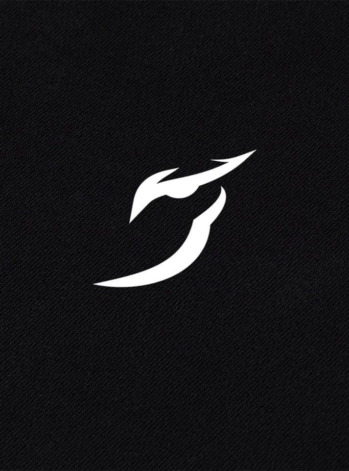 Radowl Black Emblem  gym tshirt for man– aesthetic t-shirt for men, part of the RadOwl gym clothing collection, perfect for gym outfits. Best gym wear brand