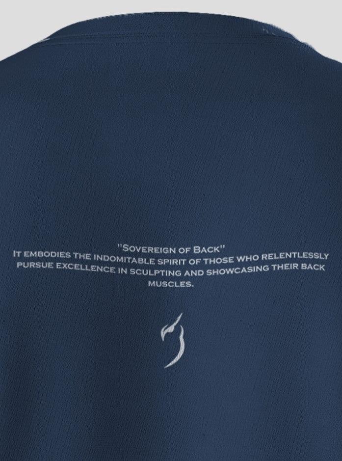 Detailed back view of the gym shirt for men, highlighting the comfortable fit and premium material, part of Radowl's gym clothing collection.