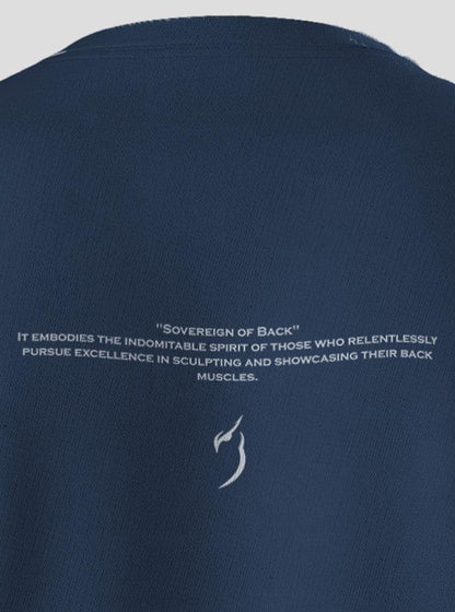 Detailed back view of the gym shirt for men, highlighting the comfortable fit and premium material, part of Radowl's gym clothing collection.