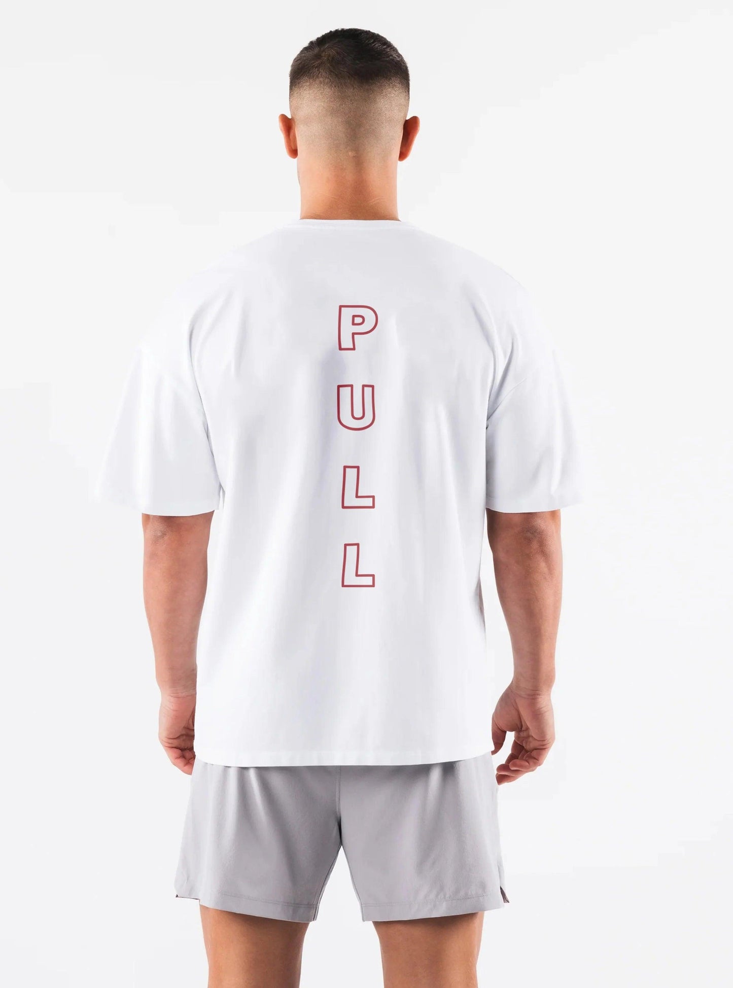 Men Oversize Tshirt for Gym | White Gym Tshirt for Pull Workouts | Aesthetic Gym Outfit for Men | Active Wear Clothing